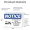 Signmission No Parking On Grass Will Be Sign, Vinyl Decal, 24in W x 18in L, 2PK OS-2PACK-NS-D-1824-L-14722 - alternate 3